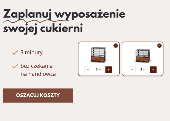 Zaplanuj wyposażenie cukierni